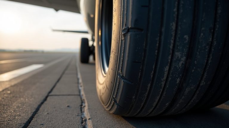 airplane tires filled with nitrogen