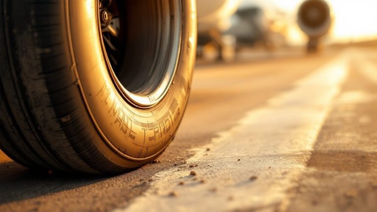 airplanes frequently change tires