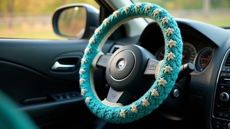crochet steering wheel cover safety