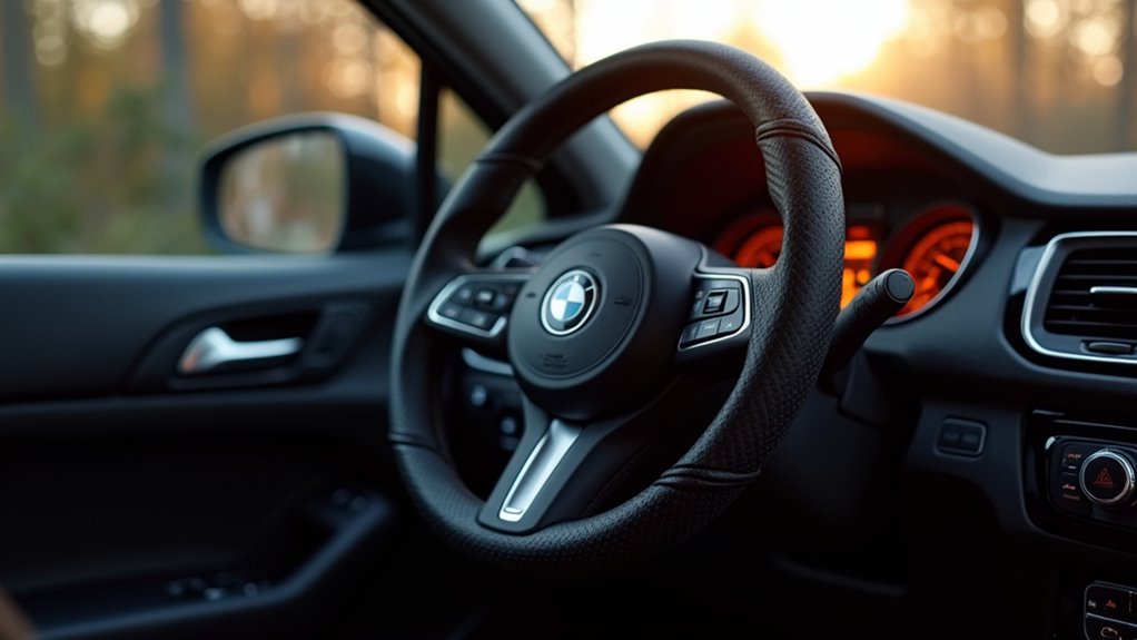 heated steering wheel interference