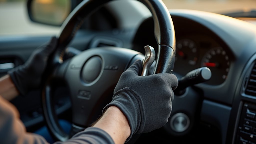 remove steering wheel safely