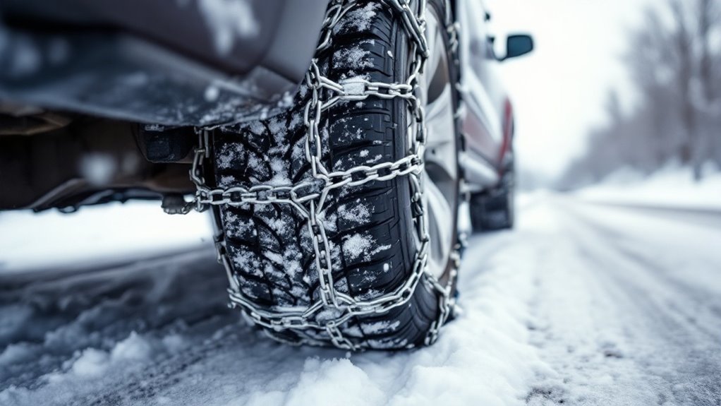 safe tire chain usage