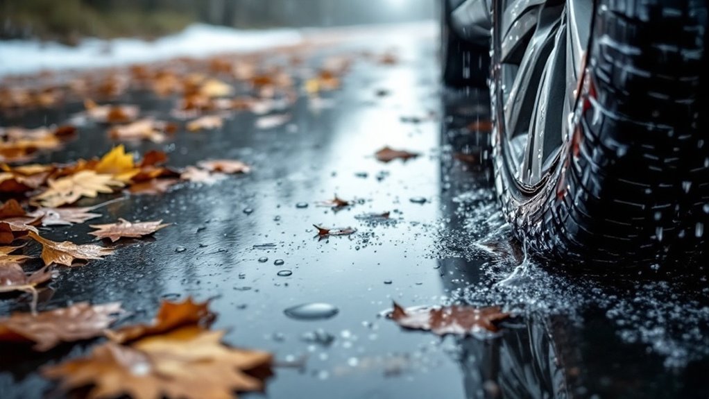 snow tires enhance rainy safety