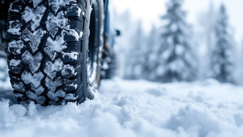 snow tires outperform mud tires