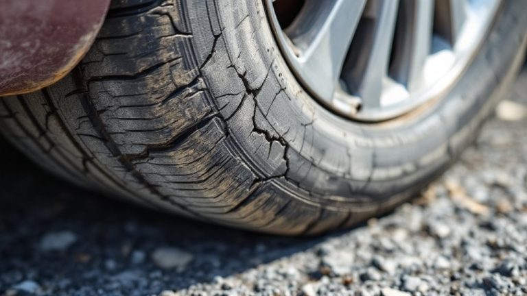tire cracks indicate danger